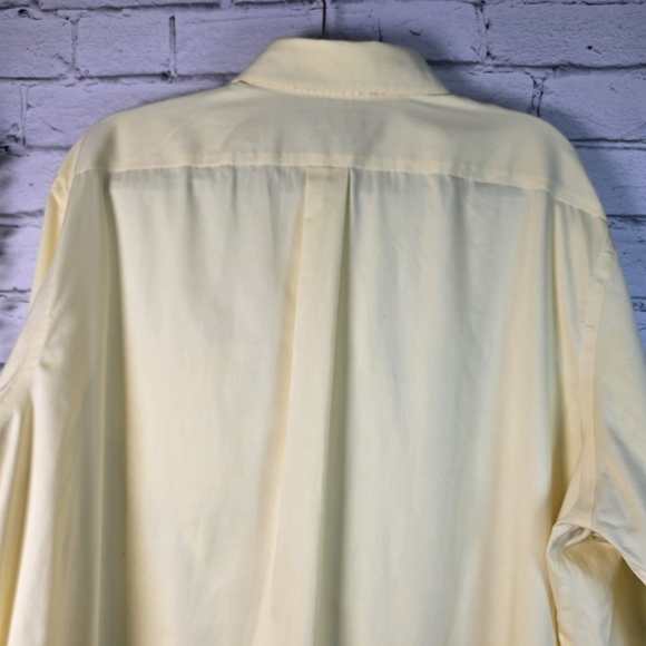 Lauren Ralph Lauren Mens Button Down Long Sleeve Yellow 17.5 - Picture 7 of 7